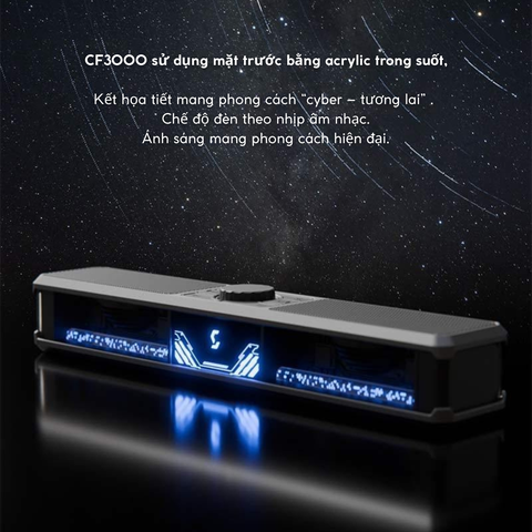 Loa Soundbar Colorful CF3000 – RGB mô phỏng tản nhiệt nước, Bluetooth 5.3, Micro ẩn HD