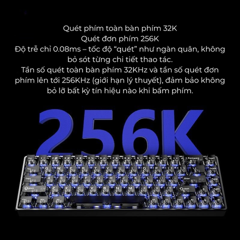 ATK 68 V3 ESPORTS| Bàn Phím Phím Từ Tính Chuyên Game 8K Hz, Độ Trễ 0.08ms, Scan Rate 256K, Accuracy 0.001mm, RGB 16.8 Triệu Màu