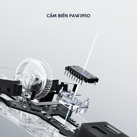 Chuột Gaming Không Dây VGN Dragonfly King Space Silver Hợp kim Magie Siêu nhẹ 54g, Cảm biến PAW3950, Chip Star Flash, Pin 500mAh