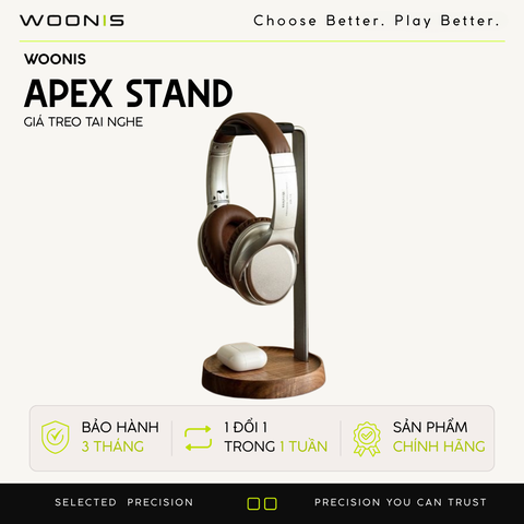 Giá Treo Tai Nghe Gaming Gỗ Óc Chó Cao Cấp