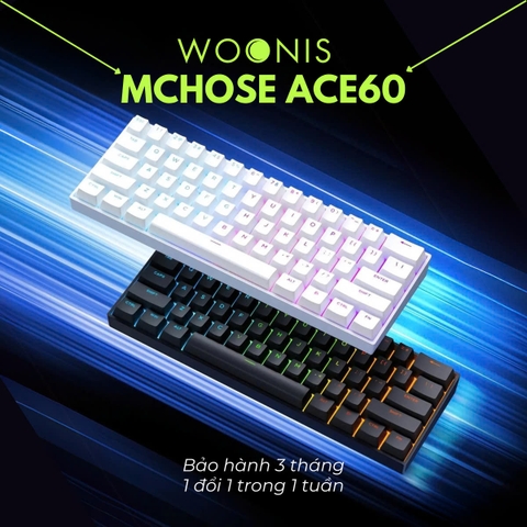 BÀN PHÍM CƠ GAMING HE MCHOSE ACE60/68 | Rapid Trigger | Scan-rate 128K | 8000hz