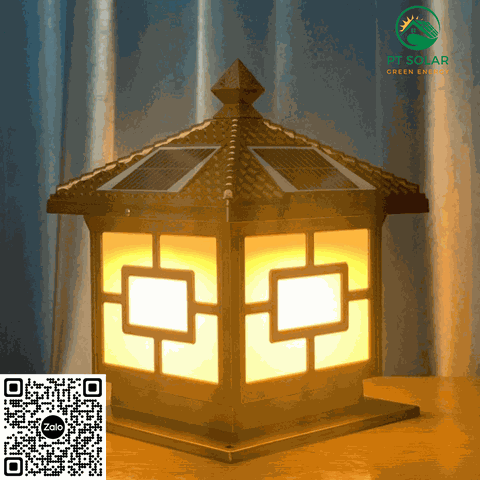 Đèn trang trí trụ cổng thương hiệu GS - Mẫu 2