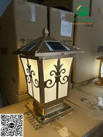 Đèn trang trí trụ cổng thương hiệu GS - Mẫu 4