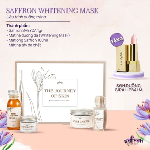 Bộ sản phẩm dưỡng trắng Saffron Whitening Mask