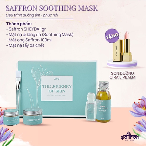 Bộ sản phẩm Phục Hồi Và Trị Mụn Saffron Soothing Mask