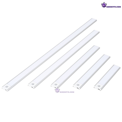 Đèn Cảm Biến Chuyển Động Khung Hợp Kim Nhôm 3 Màu Ánh Sáng Đèn Gắn Tủ Quần Áo, Tủ Trang Trí L1005