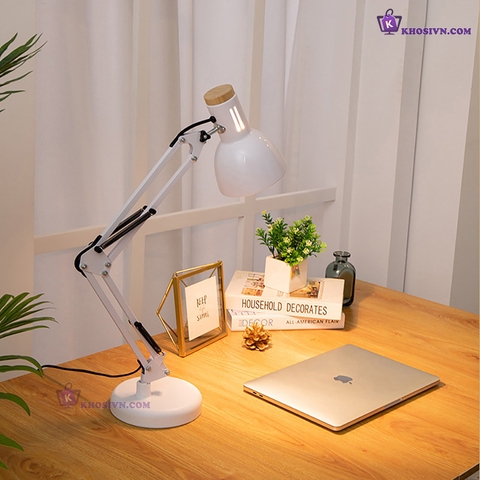 Đèn Pixar 118G Đèn Làm Việc Để Bàn Đèn Học Màu Đen Kèm Bóng Đèn LED 5W Ánh Sáng Trắng