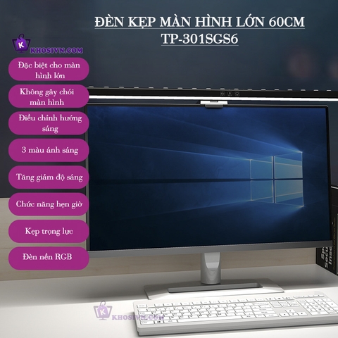 Đèn Treo Màn Hình Máy Vi Tính Chống Mỏi Mắt Size 60cm Có Đèn Nền RGB Điều Chỉnh Độ Sáng - TB-301SGS6