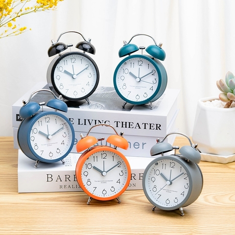 Đồng Hồ Chuông Reo Để Bàn Kim Trôi Báo Thức Thiết Kế Nhỏ Gọn - RW 3302