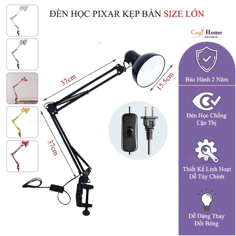 Đèn Học Kẹp Bàn Chống Cận Thị Pixar PX-800X
