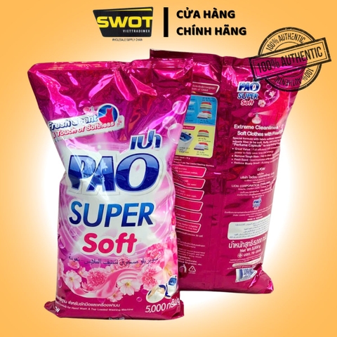 Bột Giặt PAO Túi Lớn của Thái Lan, bột giặt sạch sâu, đánh bay vết bẩn, dịu nhẹ cho da tay, lưu hương dài lâu - SWOT