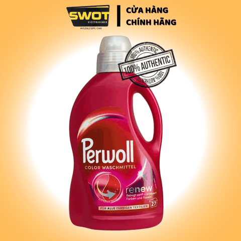 Nước Giặt Perwoll Renew của Đức - Chăm Sóc Chuyên Sâu Cho Từng Loại Vải, Làm Mới Màu sắc Vải - SWOT