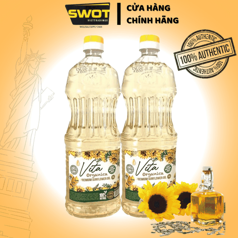 Dầu Ăn VITA ORGANICA của Nga, được chiết xuất từ hạt hướng dương hoàn toàn tự nhiên, tốt cho tim mạch và hệ tiêu hóa, phù hợp với các chế độ ăn, mặn hoặc ăn chay đều được -SWOT