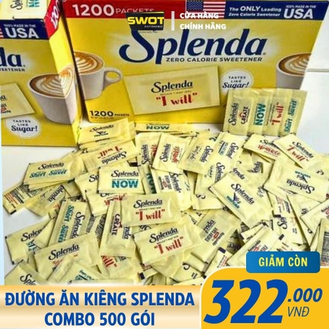 ĐƯỜNG ĂN KIÊNG SPLENDA CỦA MỸ - COMBO 500 GÓI