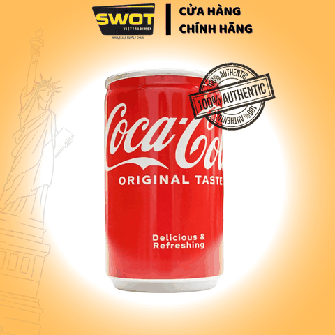 Nước ngọt Coca Cola Nhật lon 160ml, Nước giải khát ga CocaCola thơm ngon bổ sung năng lượng - SWOT