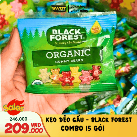 COMBO 15 GÓI KẸO DẺO GẤU BLACK FOREST - MỸ