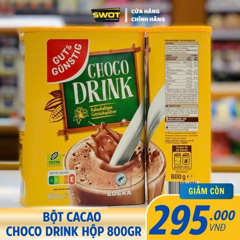 BỘT CACAO CHOCO DRINK CỦA ĐỨC - HỘP 800GR