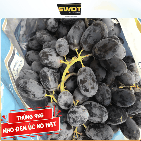 NHO ĐEN ÚC KHÔNG HẠT - THÙNG 9KG