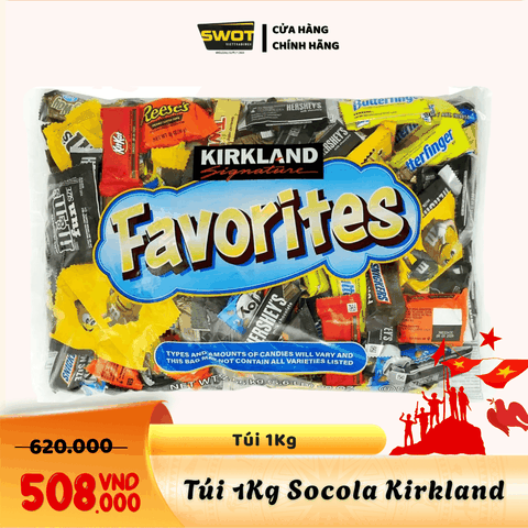SOCOLA KIRKLAND MIX CỦA MỸ - GÓI 1KG