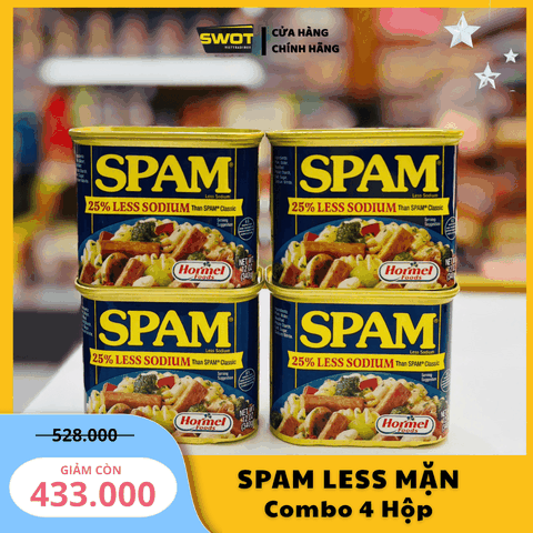 COMBO 4 HỘP SPAM LESS MẶN