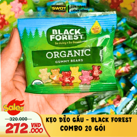 COMBO 20 GÓI KẸO DẺO GẤU BLACK FOREST - MỸ