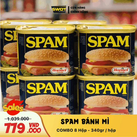 COMBO 8 HỘP SPAM BÁNH MÌ