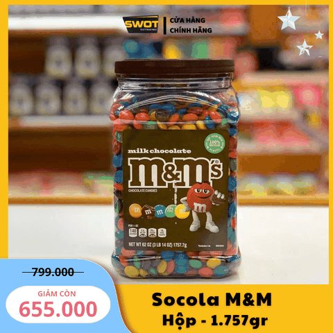 SOCOLA M&M - HỘP 1.757GR