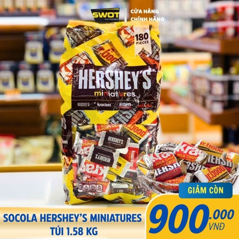 SOCOLA HERSHEY'S MINIATURES - GÓI 1.58KG