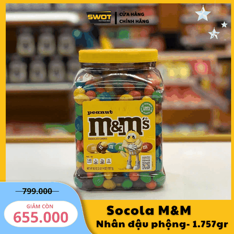 SOCOLA M&M NHÂN ĐẬU PHỘNG - 1.757GR