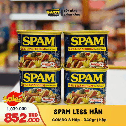 COMBO 8 HỘP SPAM LESS MẶN