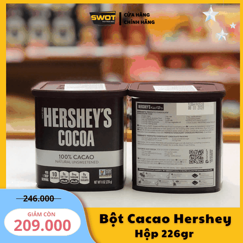 BỘT CACAO HERSHEY - HỘP 226GR