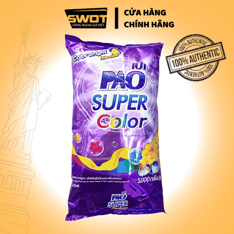 Bột Giặt Pao Túi Lớn của Thái Lan, bột giặt sạch sâu, đánh bay vết bẩn, dịu nhẹ cho da tay, lưu hương dài lâu, giải pháp giặt giũ hiệu quả cho mọi gia đình - SWOT