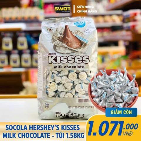 SOCOLA HERSHEY'S KISSES - GÓI 1.58KG