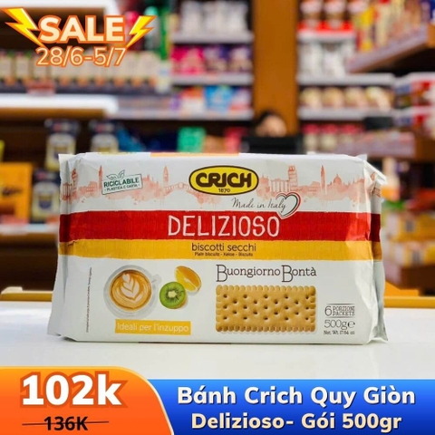 BÁNH CRICH QUY GIÒN DELIXIOSO - 500GR