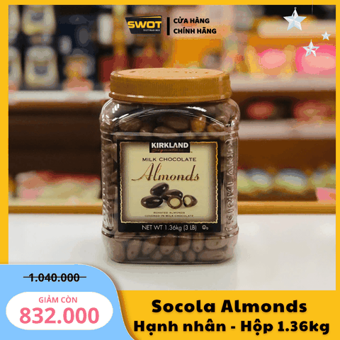 SOCOLA ALMONDS HẠNH NHÂN - 1,36KG