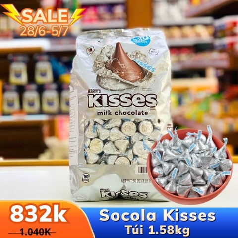 SOCOLA HERSHEY'S KISSES - GÓI 1.58KG