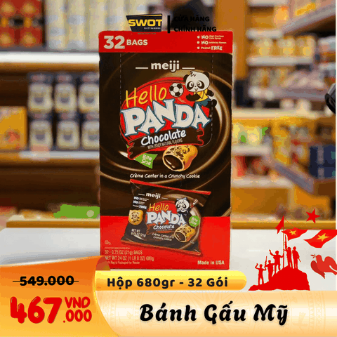 BÁNH GẤU MỸ - HỘP 32 GÓI