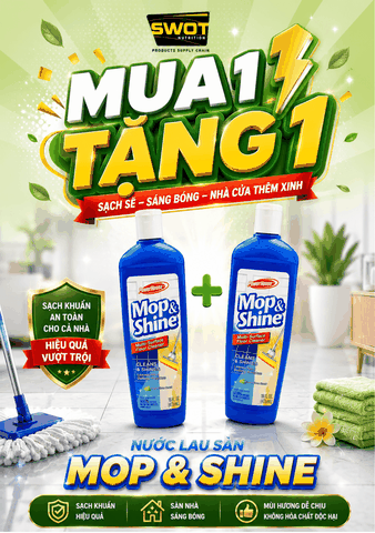 NƯỚC LAU SÀN MOP&SHINE CỦA MỸ - MUA 1 ĐƯỢC 2