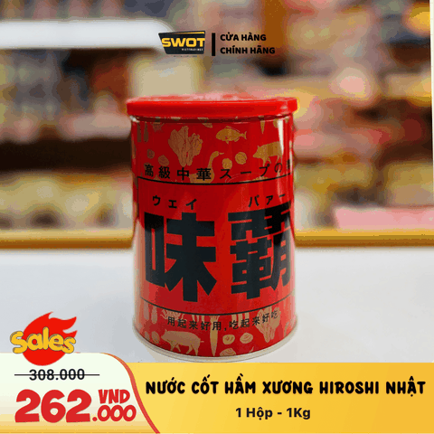NƯỚC CỐT HẦM XƯƠNG HIROSHI NHẬT - HỘP 1KG