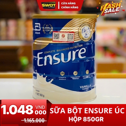 SỮA BỘT ENSURE ÚC - LON 850GR