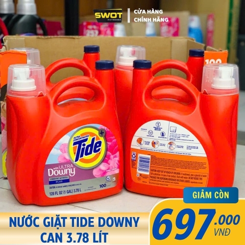 Nước giặt Tide Hương Downy của Mỹ - Can 3.78 lít