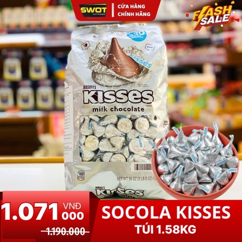 SOCOLA HERSHEY'S KISSES - GÓI 1.58KG
