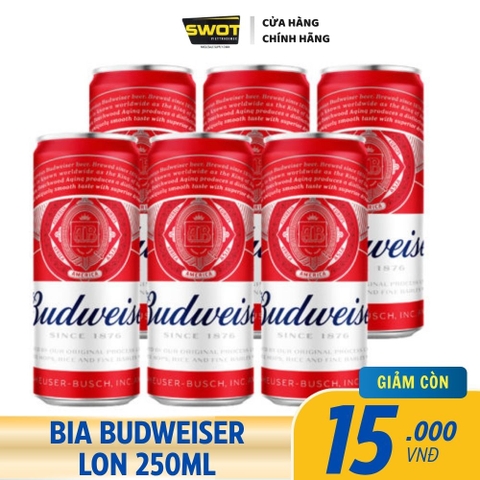 BIA BUDWEISER LON 250ML