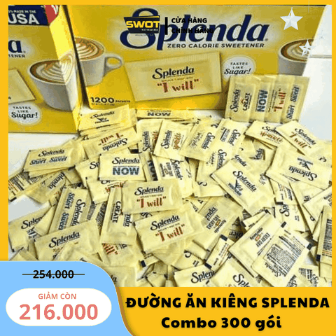 ĐƯỜNG ĂN KIÊNG SPLENDA CỦA MỸ - COMBO 300 GÓI