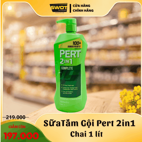 DẦU GỘI PERT 2in1 - CHAI 1 LÍT