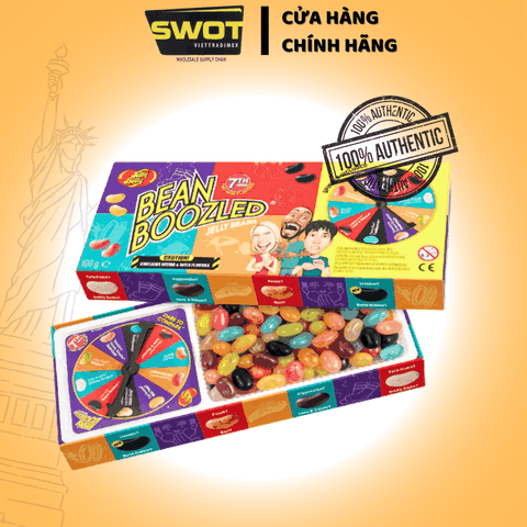 KẸO THÚI BEAN BOOZLED CỦA JELLY BELLY HỘP 100gram Phiên bản 7th - SWOT