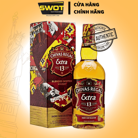Rượu Chivas Extra 13 Sherry Cask 700ml (ANH QUỐC) có diện mạo trẻ trung hơn so với những dòng Chivas truyền thống - SWOT