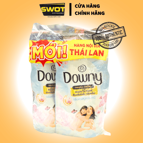 Combo 2 Túi Nước Xả Downy 1 Lít Tinh Khôi - Nội Địa Thái Lan - SWOT
