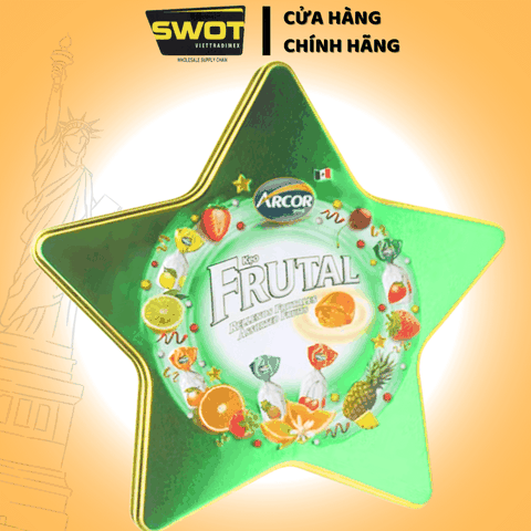 Kẹo Trái Cây Frutal Arcor hộp 200g, 90g, hộp thiếc - SWOT