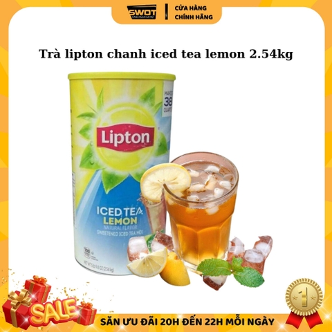 Trà lipton chanh iced tea lemon 2.54kg - SWOT review hàng Mỹ